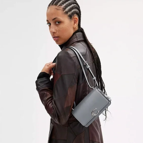 NWT Coach 1941 Bandit Crossbody in Silver / Grey Blue - Picture 13 of 14